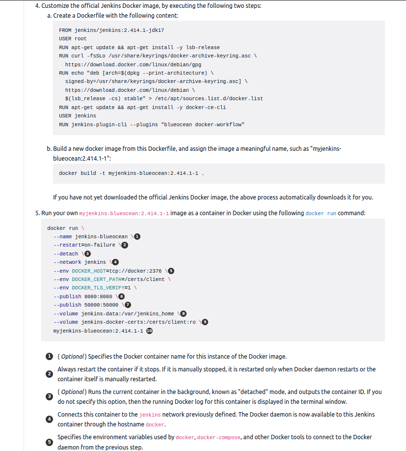 Building dockerfile